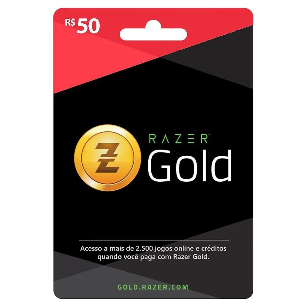 R$ 50 Cartão Razer Gold