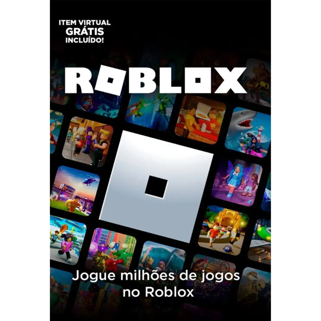 Gift card roblox 400 robux, casas bahia