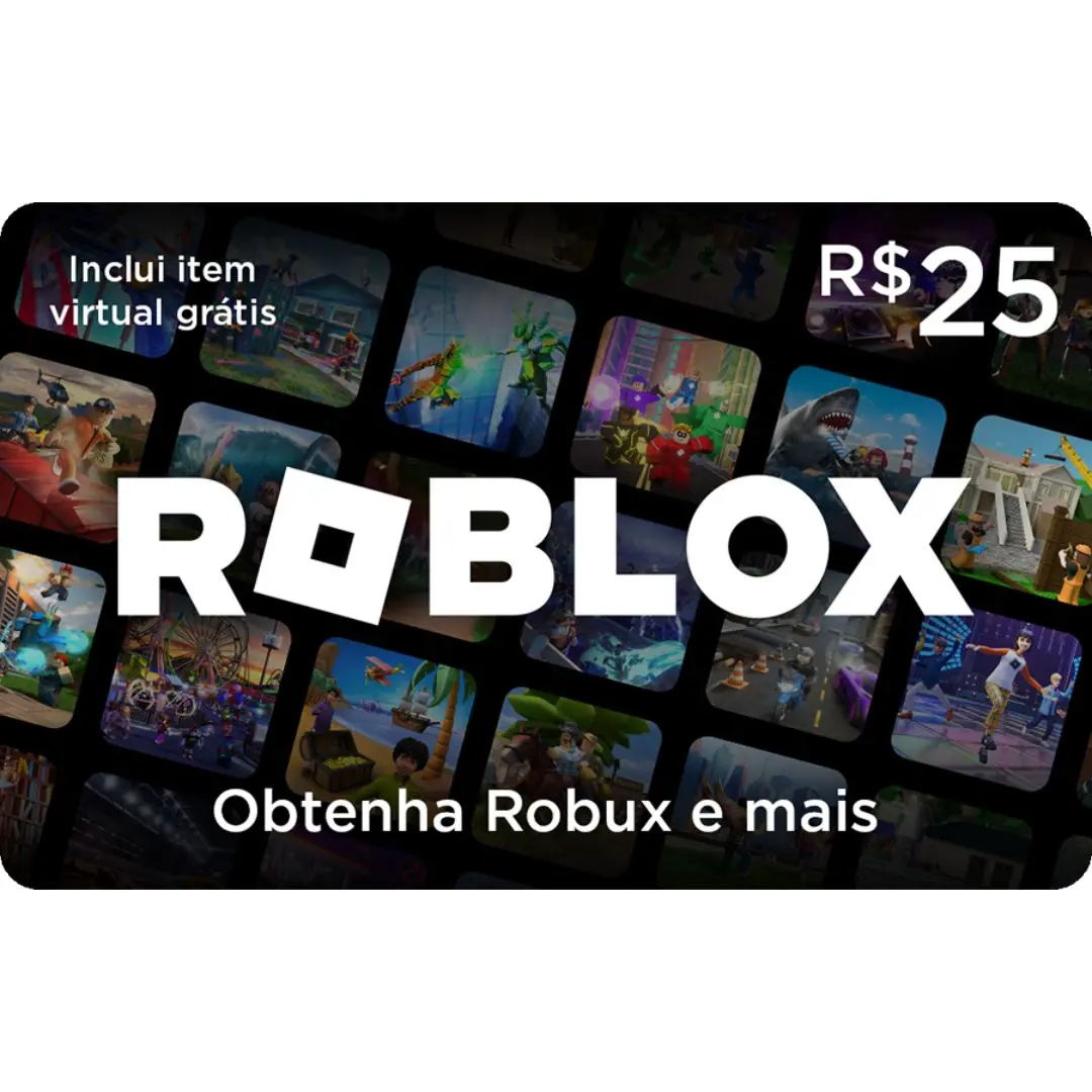 Cartão Presente Digital Roblox - R$25